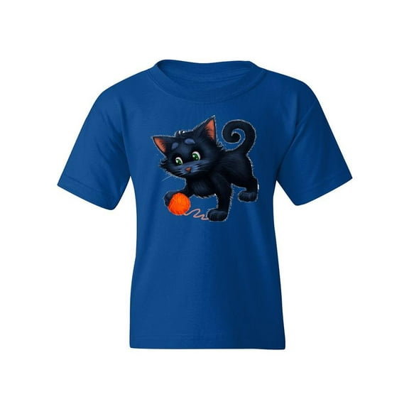 Cute Kitten With A Ball T-Shirt Juniors -Image by Shutterstock,  x-Small