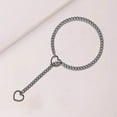 thumbnail image 5 of Heart O Ring Slip Chain Necklace for Women,Punk Gothic Stainless Steel Love Cuban Long Chain for Women(24"), 5 of 6