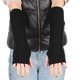 thumbnail image 4 of Guantes de lana de punto con rombos para mujer, cálidos y versátiles, con mangas de medio dedo y mangas extendidas sin dedos para invierno., 4 of 6