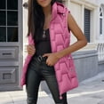 thumbnail image 2 of Kaondbfi Women's Outerwear Vests, Long Puffer Vest Quilted Hooded Vests Button Down Sleeveless Jacket Casual Zip Up Padded Jacket Winter Coat Winter Coat for Women, 2 of 6