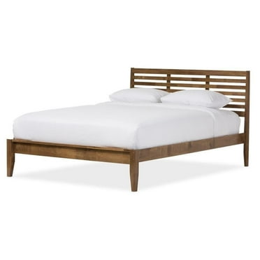 Allora Queen Platform Bed in Walnut