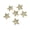 Gold, variant on Red Red Plastic Glitter 3D Star Christmas Ornament Set Of 6