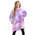 thumbnail image 3 of Faithtur Kid Velvet Leisure Fall Loose Home Shower Kangaroo Pocket Smock, 3 of 7