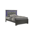 thumbnail image 5 of Blaze Modern Stylish Queen Bed Wooden Frame in Gray Finish, 5 of 6