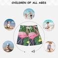 thumbnail image 6 of FORMRS Boys Swim Trunks Quick Dry Mesh Liner Boardshorts Sizes XS-XL, Pink Flamingo Pattern, 6 of 7