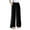 Black, variant on XinLfly Kids Girls Ice Silk Elastic Waist Pants Casual Summer Wide Leg Dots Pants Straight Leg Lightweight Loose Fit Trousers,Black, 15-16