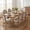 Natural + Blue Line, variant on Christopher Knight Home 9-Piece French Country Extendable Dining Table with Upholstered Chairs, Natural+Blue Line
