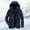 Dark Blue, variant on TIANZEN Men's Winter Outdoor Padded Thickened Medium Length Large Size Casual Style Warm Coat Jacket Juniors Long Jean Jacket Hooded Jacket Men
