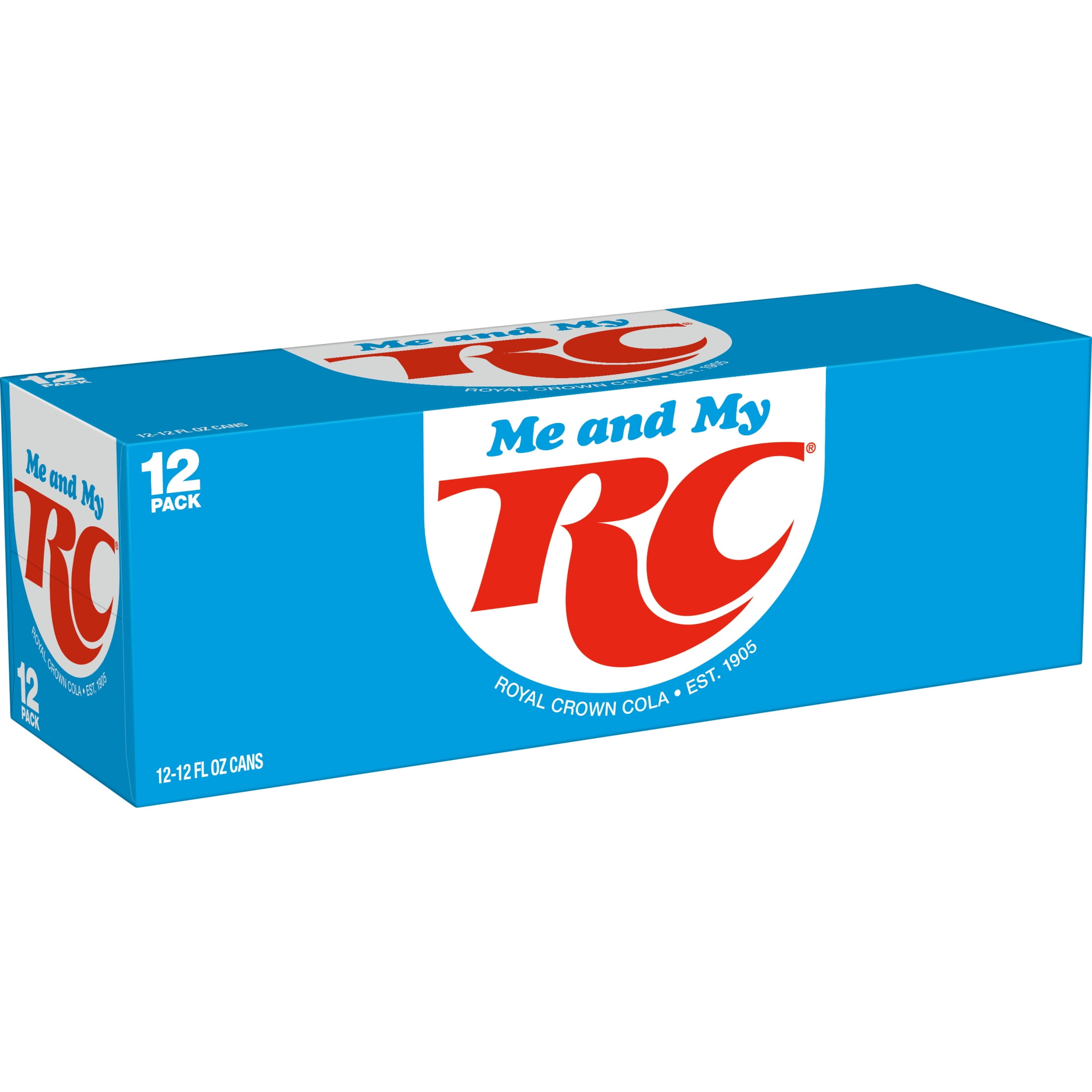 (2 pack) RC Cola Soda Pop, 12 fl oz, 12 Pack Cans