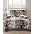 thumbnail image 2 of Brown Cheetah Leopard Zebra Safari Animal Prints Reversible King Comforter Set (8 Piece Bed in A Bag), 2 of 2