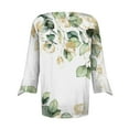 thumbnail image 4 of LEAVINGSUO Fall Winter V Neck Long Tops for Women, Womens Tops Clearance Fashion Woman V Neck Three Quarter 3/4Sleeve T Shirt AutumnBlouse Tops Sweatshirt, 4 of 4