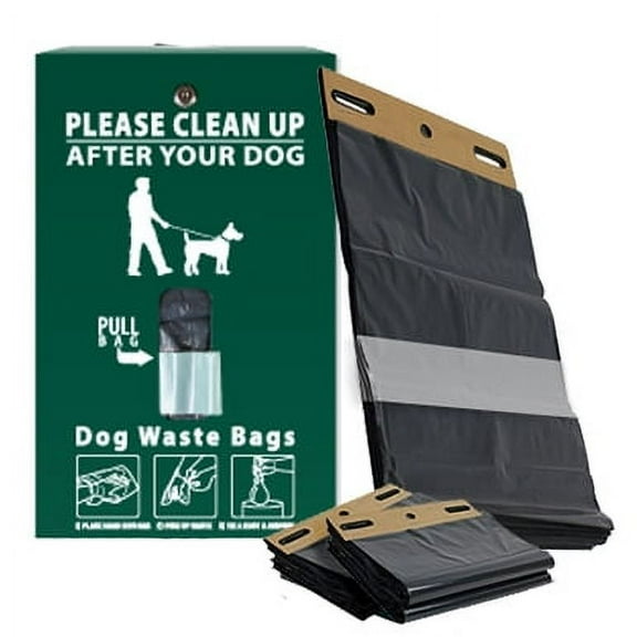 Starter Dog Waste Station / SINGLpul Header Bag System (Green)