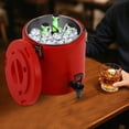 thumbnail image 2 of 10L Insulated Beverage Dispenser, Stainless Steel Insulated Bucket, with Faucet 28*30cm for Most Kinds of Parties, Outdoor Picnics, Travels, 2 of 17