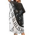 thumbnail image 4 of HELLHERO Lightweight Bathing Suit Cover Up for Beach Polyester Casual Womens Beach Coverups Kimono Cardigan Cover Up Piano Keys, 4 of 5