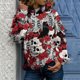 thumbnail image 2 of Sudadera con capucha y cuello redondo de manga larga con estampado de Halloween para mujer Fridja  bvmnju4910, 2 of 6