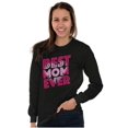 thumbnail image 3 of Cute Best Mom Ever Mother's Day Heart Women Plus Size Long Sleeve Graphic Tee Brisco Brands 2X, 3 of 5