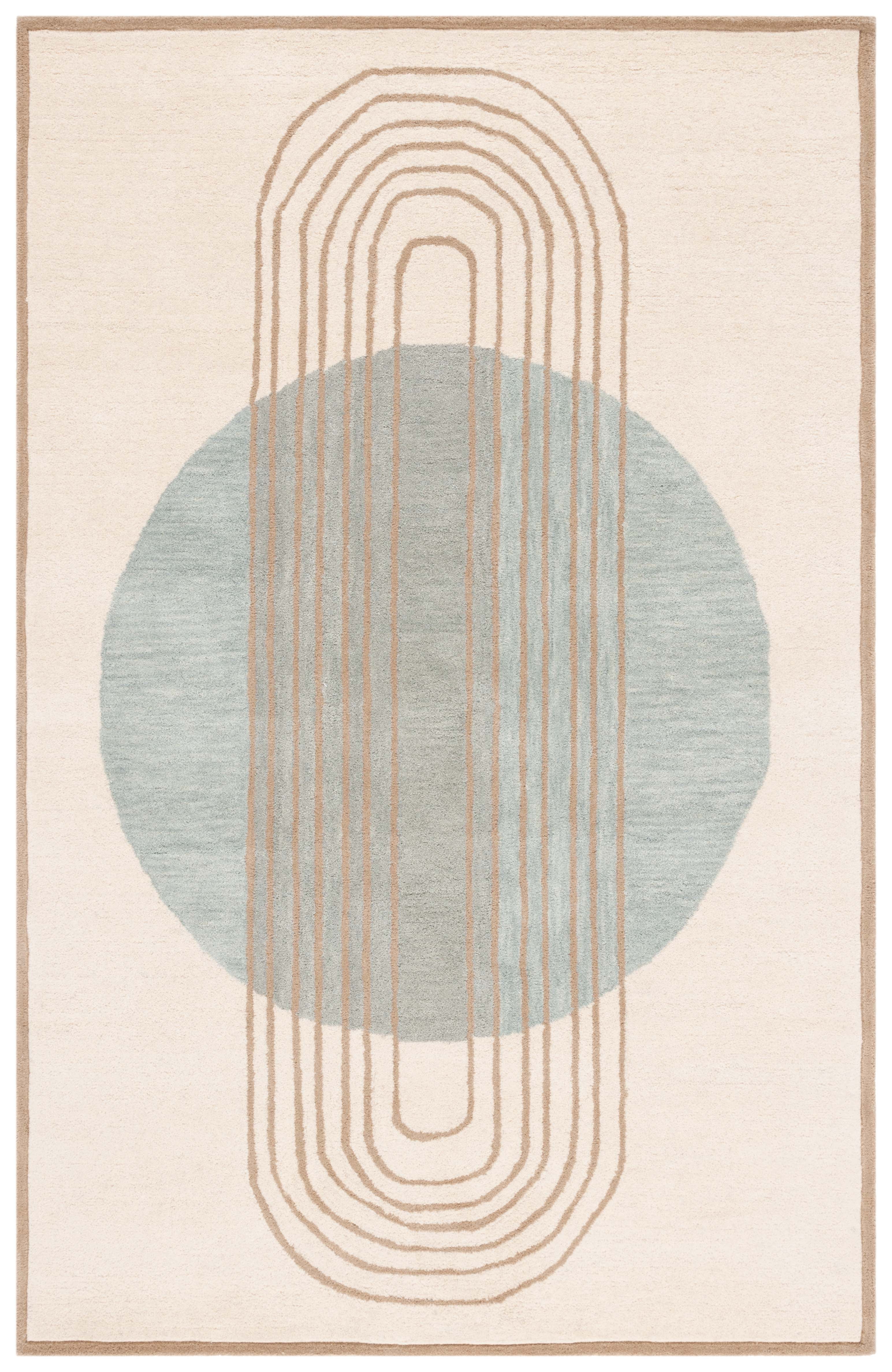 Safavieh Rodeo Drive Lorin Abstract Area Rug, Ivory/Blue, 6' x 6' Square