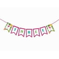 thumbnail image 1 of Inkdotpot Baby Birthday DecorationsI Am ThreePennant Banner Flags Baby Girls TropicalBirthday Garland, 1 of 4