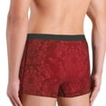 thumbnail image 5 of Balery Vintage Burgundy Men's Boxer Briefs, Soft and Breathable Cotton Underwear with nylon Waistband-Small, 5 of 9