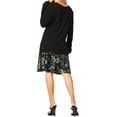 thumbnail image 5 of Funfash Women Plus Size Red White Slimming Long Sleeve Skirt Dress Made in USA, 5 of 5