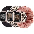 thumbnail image 1 of 3 paquetes compatibles con Apple Watch Band Scrunchies 38 mm Tela Patrón suave Tela impresa Pulsera Pulsera Mujer Iwatch Bandas elásticas Scrunchy 40 mm, 1 of 5