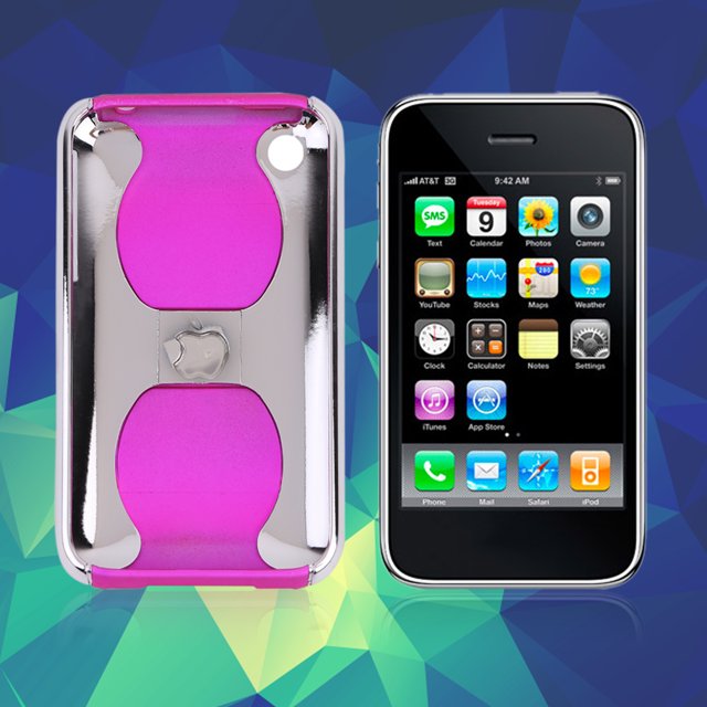 Étui de Protection Rigide pour Téléphones Portables iphone 3G rose Rouge