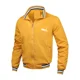 thumbnail image 3 of Chaqueta a prueba de viento de alta calidad para hombre, chaqueta con estampado de cremallera, cuello levantado, informal, simple, a la moda, estilo motocicleta, primavera, otoño, nuevo, 3 of 5