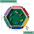thumbnail image 3 of Juego Shut The Box Vamslove para 6 jugadores con 16 dados y bolsa, 3 of 8