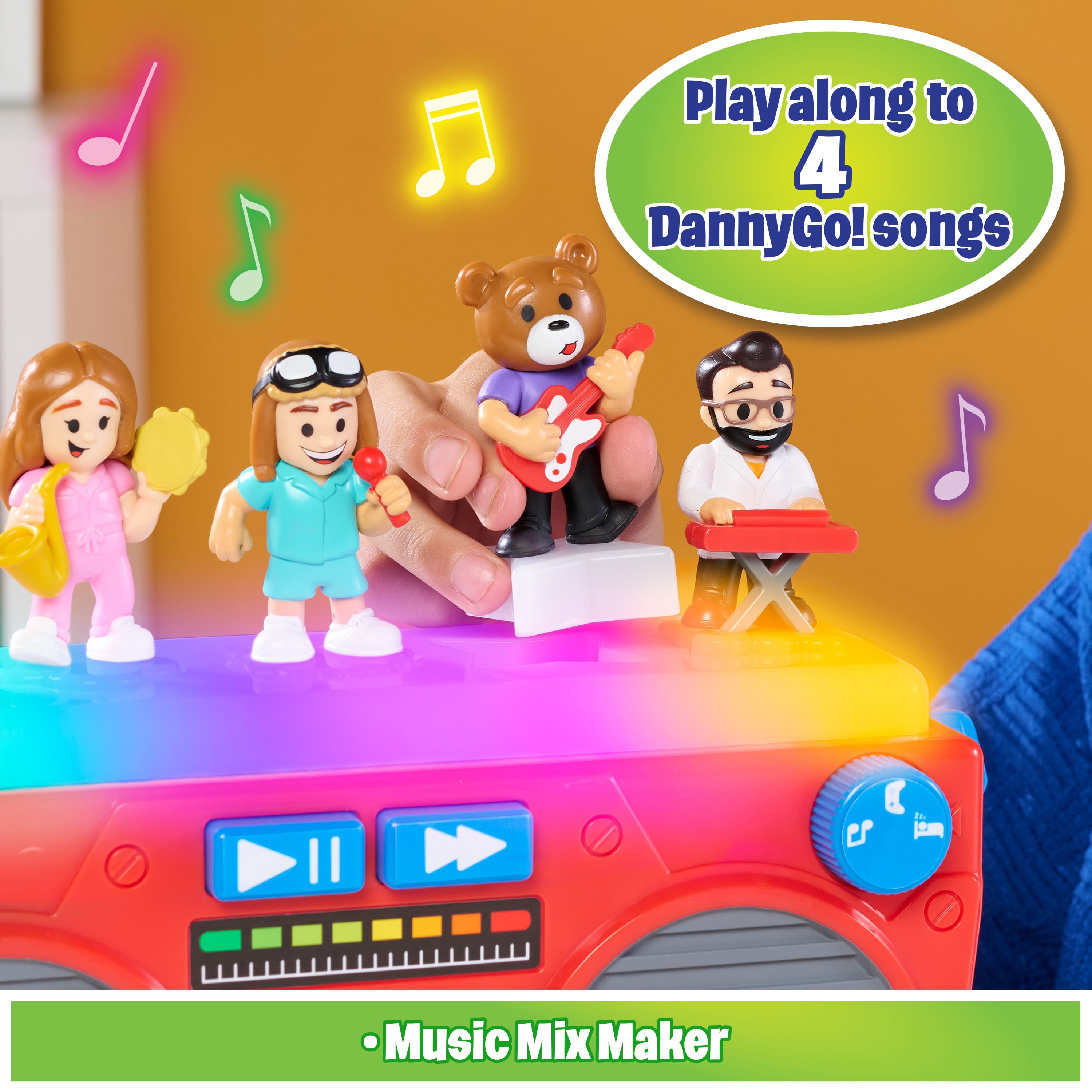 Danny Go! Music Mix-Up Boombox - Interactive Sound Toy for Preschool and Elementary School Kids Inspired by Danny Go! Show