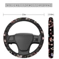 thumbnail image 3 of FOR U DESIGNS Cute Steering Wheel Covers Aesthetic Mushroom Floral Accessories Van Auto SUV Interior Decoration, Sweat Absorption Car Wrap Cover for Girls, 3 of 4