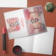 thumbnail image 4 of Happy Valentine’s Day Adorable Poodle Puppy Holding Heart Balloon 7x5in Folded Greeting Card Poodles Dog Lover Gifts Idea Single Note Card with Envelope - 00030, 4 of 5