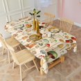 thumbnail image 3 of Colorful Mushroom Assortment Beige Pattern Rectangle Tablecloth 60"x120",Waterproof Polyester Rectangle Table Cloth, Wipeable Spillproof Polyester Tablecloth for Dining, Camping, Indoor and Outdoor, 3 of 6