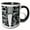 Black/White, variant on 3drose, Usa, Colorado, White River National Forest, Aspen., 15oz Mug