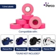thumbnail image 2 of Etiqueta Perco 1 Line Fluorescente Rosa 240,000 para pistolas Perco, 2 of 7