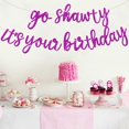 thumbnail image 4 of Banner de cumpleaños BEISHIDA Purple Go Shawty It's Your Birthday, 4 of 6