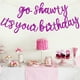thumbnail image 4 of Banner de cumpleaños BEISHIDA Purple Go Shawty It's Your Birthday, 4 of 6