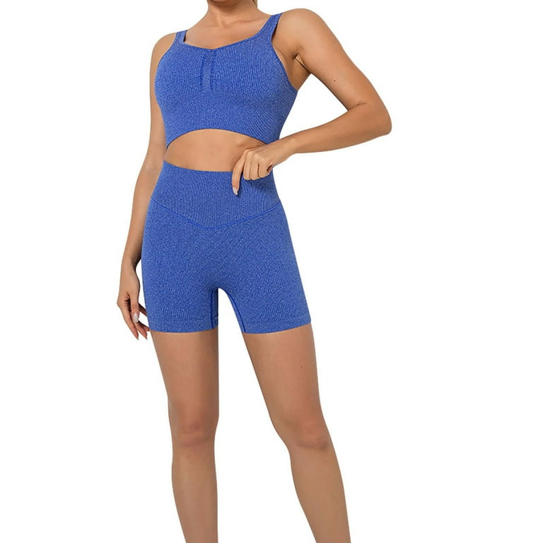Neon biker store shorts set