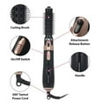 thumbnail image 5 of 4-in-1 Hot Air Comb - Negative Ionic Hair Dryer Brush with Ceramic Plates for Straightening/Curls, Wet-to-Dry Styling, 5 of 7