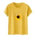 thumbnail image 4 of Blusas de Manga Corta para las Mujeres Divertido Impreso Cuello Redondo Tee, Vintage Humor Gráfico Blusas de Primavera para las Mujeres, 4 of 5