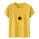 thumbnail image 5 of Blusas de Manga Corta para las Mujeres Divertido Impreso Cuello Redondo Tee, Vintage Humor Gráfico Blusas de Primavera para las Mujeres, 5 of 5