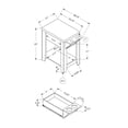 thumbnail image 2 of Monarch Specialties Inc Monarch Specialties Accent Table, 2 of 3
