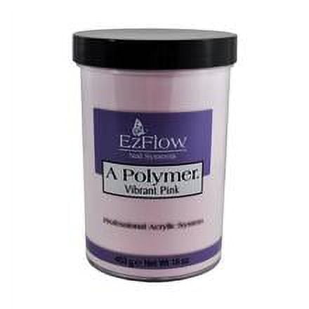 Ezflow Professional Nail Acrylic Powder - Vibrant Pink 16oz
