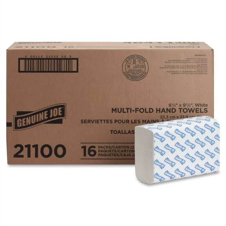 Genuine Joe Multifold Towels - 1 Ply - Multifold - 9.20 Genuine Joe Multifold Towels - 1 Ply - Multifold - 9.20