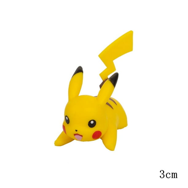 Tomy-figuras de acción de Pokémon, muñecos de colección de mascotas de 3-9cm, Pikachu, Squirtle, Bulbasaur, Charmander, Vulpix, Eevee, Abra, Litten