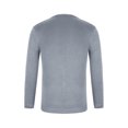 thumbnail image 5 of ZRGHAOYLQ Chunky Knit V Neck Sweater Men Big and Tall Long sleeve Shirts Plus Size Sweater Shirt Tops Casual Solid Color Pullovers, 5 of 9