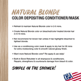 thumbnail image 3 of No Fade Fresh Color Depositing Conditioner with BondHeal Bond Rebuilder, Plant-Based, Vegan, Cruelty-Free 6.4 oz - Natural Blonde Hair Color Mask, 3 of 13