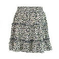 thumbnail image 2 of Femmes Jupe Plissée Florale Jupe Plissée Taille Haute Femmes Jupe Plissée A-Line Mini Jupe, 2 of 7