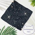 thumbnail image 3 of Constellation Breathable Chiffon Yarn Dog Bandanas (Pack of Two) - Translucent Light Pet Collars - 40.6x40.6x58/16x16x22.8in, 53.3x53.3x76.2/20.9x20.9x30 in, 3 of 5