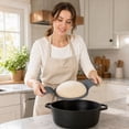 thumbnail image 6 of Round Silicone Baking Mat, High Temperature Resistant Food Grade Non-Stick Pastry Sheet for Bread Baking Dutch Oven and Kitchen Oven Use, 22X8In, 6 of 7