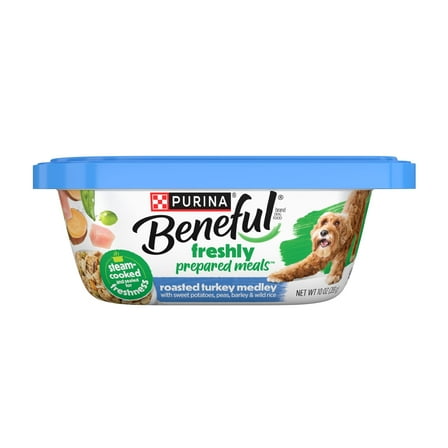 Purina Beneful Dog Food Freshly Prepared Meals Wet Dog Food with Turkey, Sweet Potatoes, and Wild Rice